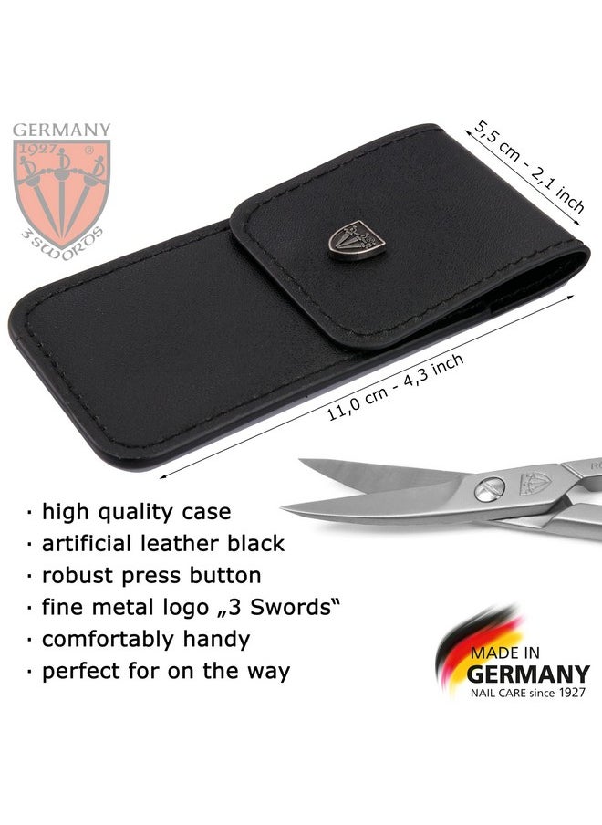 3 Swords Germany - Brand Quality Stainless Steel Inox Curved Nail Scissors (1 Piece) With Case For Manicure Pedicure Nail Care By 3 Swords Made In Germany - Image 1
