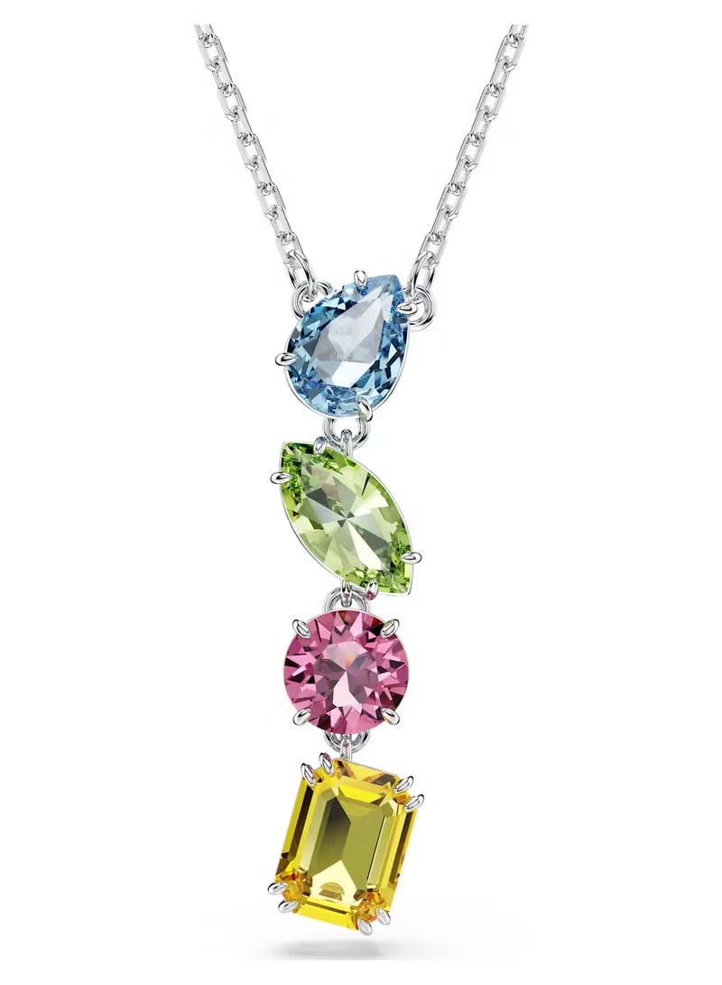 Swaro قلادة جيما على شكل حرف Y، قطع مختلطة، ألوان مشعة - Image 1