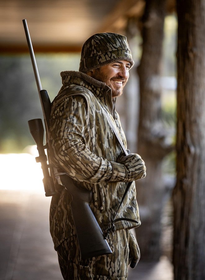 Nomad Mens Harvester VX3 Beanie Hat, Insulated, Quiet, Comfortable Hunting Headwear, Mossy Oak Bottomland Camo, One Size - Image 5