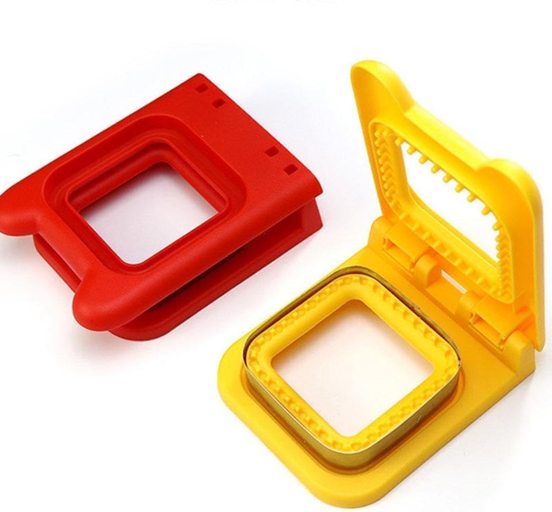 JEJDA JEJDA Sandwich Cutter and Sealer Set Square Decruster Sandwich Maker Bread Toast Breakfast Making Mold and Sealer for Kids for Cookie Cutters Baking Tools and Accessories Pack of 1  - Image 3