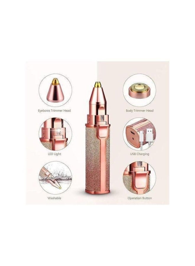 اداه إزالة شعر الوجه 2 في 1 للذقن والخدين والحاجبين والشفة العليا HX-206 - Image 5
