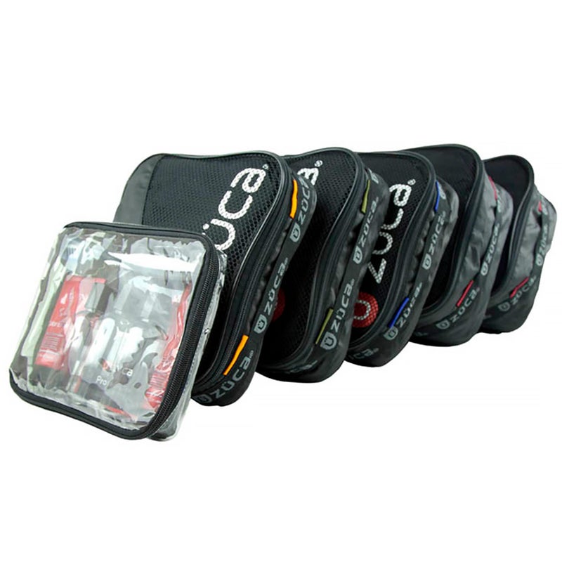 ZUCA ProBlack Standard Packing Utility Pouch Set Durable Spacious CosmeticStorage Solution Clear TSA Approved Toiletry Bag For Travel Professional Use
