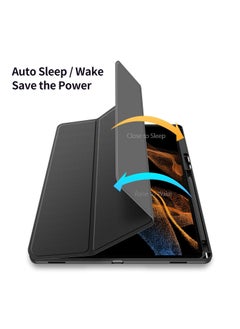 DUX DUCIS For Samsung Galaxy Tab S8 Ultra DUX DUCIS TOBY Series Horizontal Flip Leather Tablet Case(Black)  - Image 4