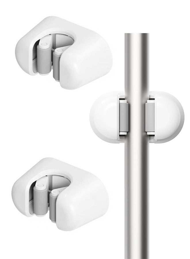 Broom Holder, 2PCS Wall Mount Mop Organizer Gripper, Self-adhesive Cleaning Suppliers Hanger Stands Rack for Bathroom, Kitchen, Garden, Garage Organization Storage - Image 1