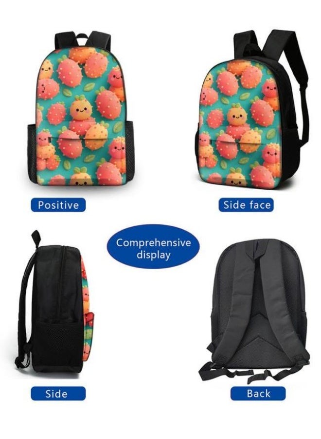 Bright Li Fire popular new super cartoon elements! Shoulder + handbag + pen bag set (students, children, friends outing, mountain climbing, etc. are available) - 4 - Image 3