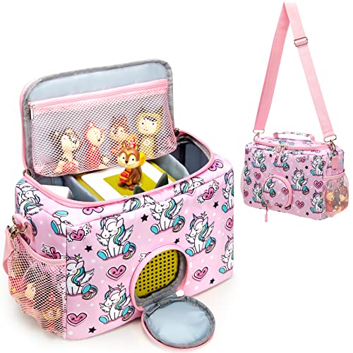 MaidMAX Carrying Case for Toniebox Portable Storage Bag Compatible with Tonies Audio Player Starter Set and Tonies Figures Characters Carrying Box with Adjustable Strap - Image 1