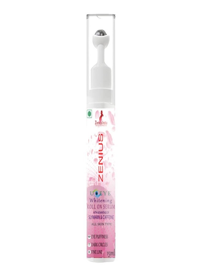Zenius India Zenius Under Eye Roll on Serum | Brightening & Repairing Under Eye Cream | With Vitamin E for Dark Circles, Puffiness - Image 1