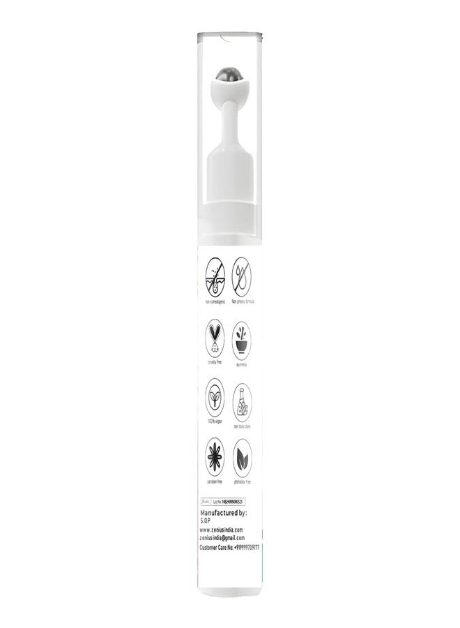 Zenius India Zenius Under Eye Roll on Serum | Brightening & Repairing Under Eye Cream | With Vitamin E for Dark Circles, Puffiness - Image 3