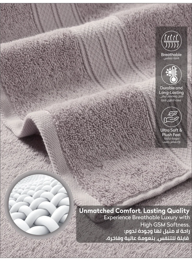 Donetella Premium 100 % Combed Cotton 2-Pcs Bath Towel Set (70 X 140 CM) 600 GSM Large Towel, Highly Absorbent, Quick Dry,Best Towel for Bathroom, Spa And Hotel,
