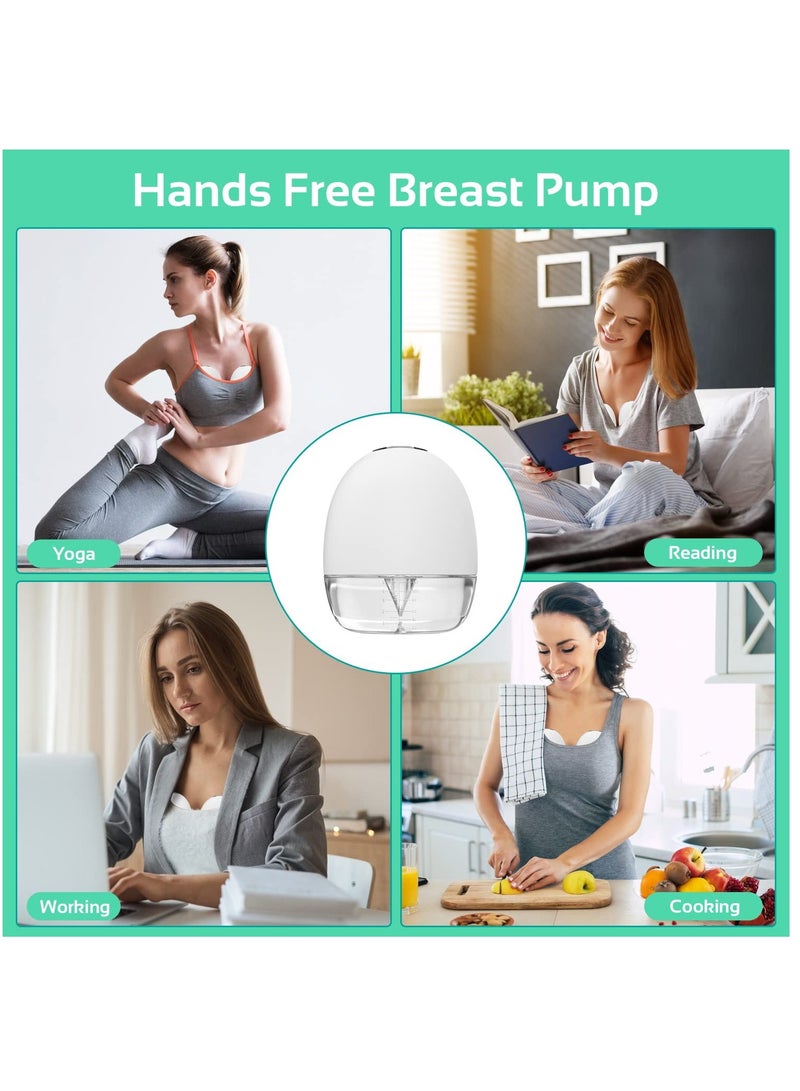 Hands-Free Electric Double Breast Pump - Portable, Adjustable Suction, LCD Display, Low Noise, Memory Function, 16-24mm, 1 Pack