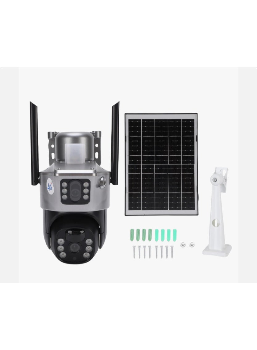 تايغر TIGER Lte Solar Security Camera Dual Lens Ptz Wireless Outdoor Surveillance LENS360