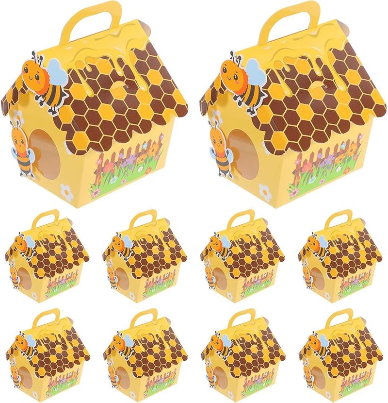 علب حلوى زفاف النحل 20 قطعة حوامل حلوى صفراء مستلزمات حفل الاستحمام للعروس - Image 2