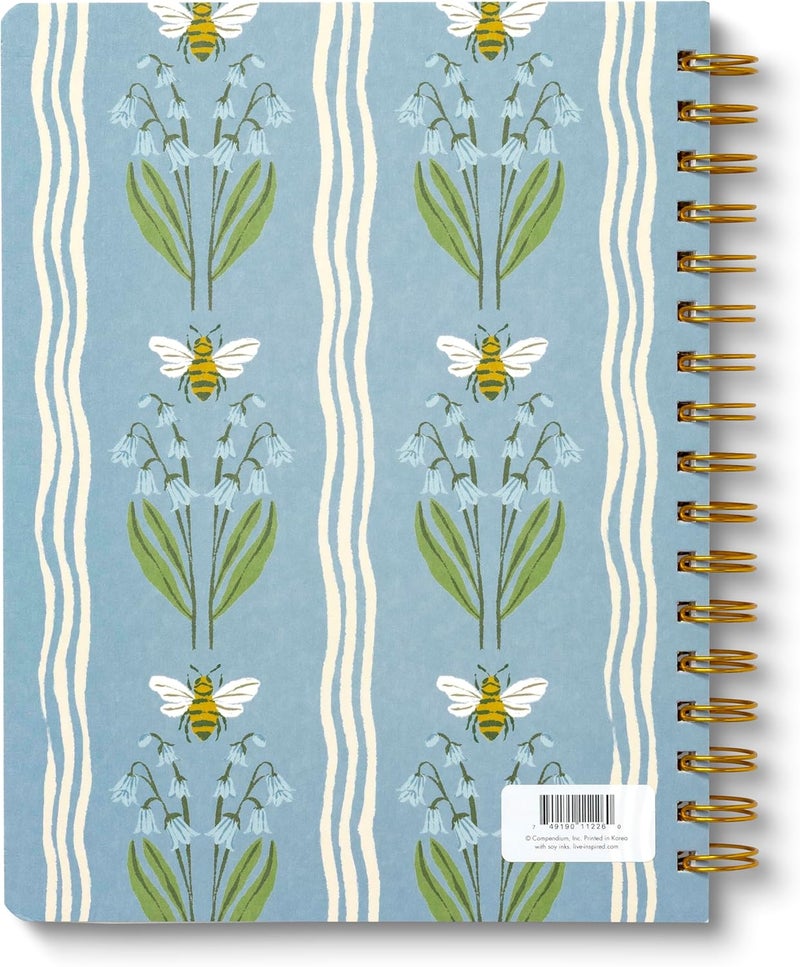 Compendium Spiral Notebook — Joy Is Handmade. — A Designer Spiral Notebook with 192 Lined Pages, College Ruled, 7.0"W x 9.25"H - Image 3