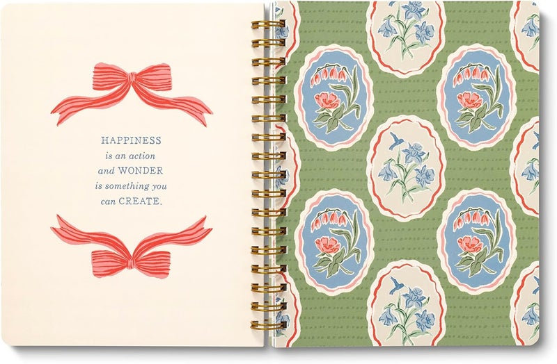 Compendium Spiral Notebook — Joy Is Handmade. — A Designer Spiral Notebook with 192 Lined Pages, College Ruled, 7.0"W x 9.25"H - Image 4