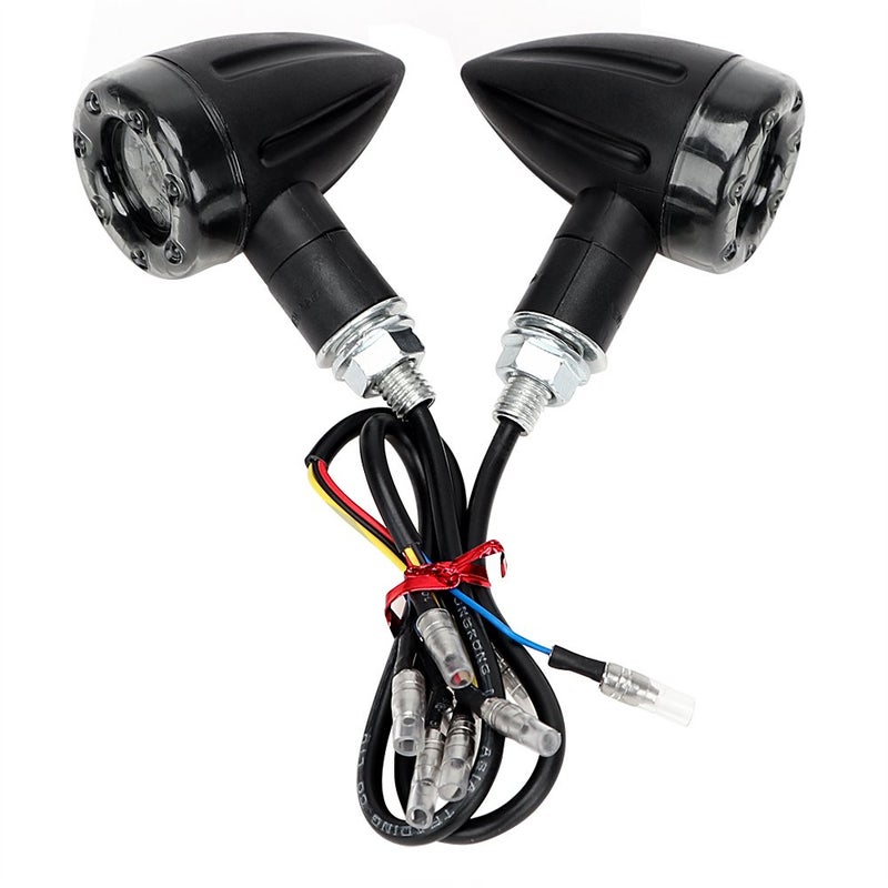 SPEDY Indicator Lamp for Harley Motorcycle Flasher 1 Pair Brake Stop Light Amber and Red for Himalayan - Image 3