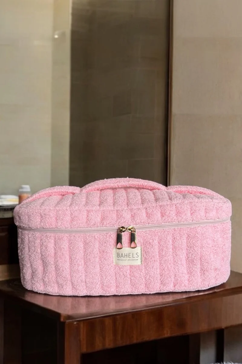باهلس Pink Airstrait Travel Bag Xl Size For All Hair Styling Tools With Battery Compartment
