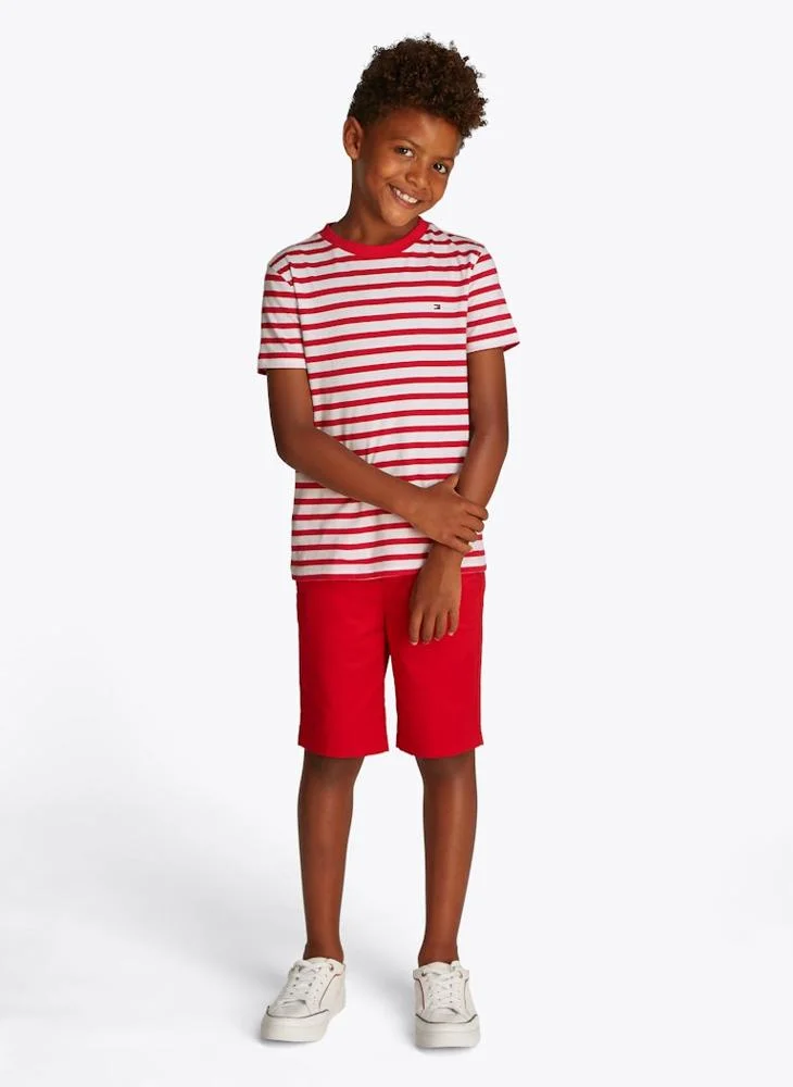 تومي هيلفيغر Kids Stripe Regular Fit T-Shirt