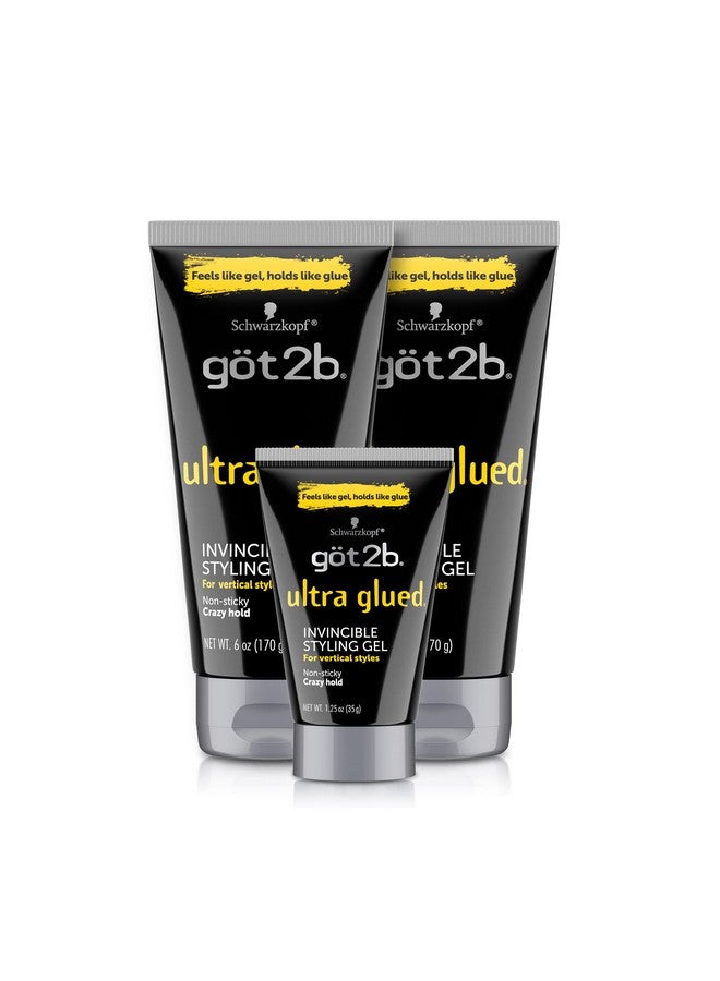 Got2b جل تصفيف فائق الالتصاق لا يقهر 2 أنبوب 6 أونصات + 1 أنبوب سفر 1.25 أونصة - Image 1