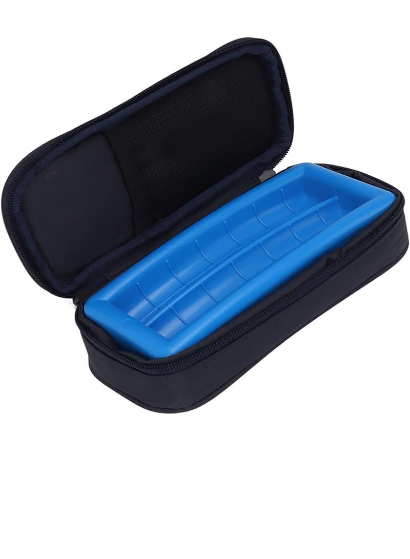 Insulin Vials Cooler Travel Case Diabetic Medication Vial Cooling Bag with Protective Ice Brick, Refrigerated Diabetes Supplies Organizer, Small Bottle Carrying Storage. - Image 1