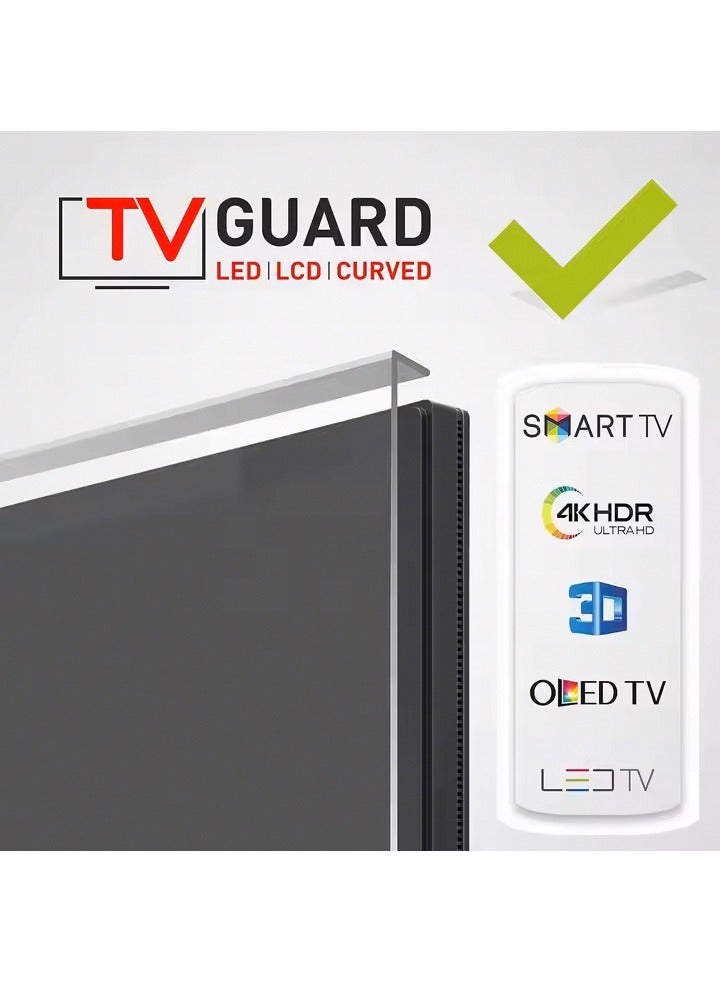 32 inch Clear Acrylic HD 4K TV Screen Protector, Anti-Scratch, Anti-Blue Light with Removable Panel Filter and Anti-Glare  - Image 5