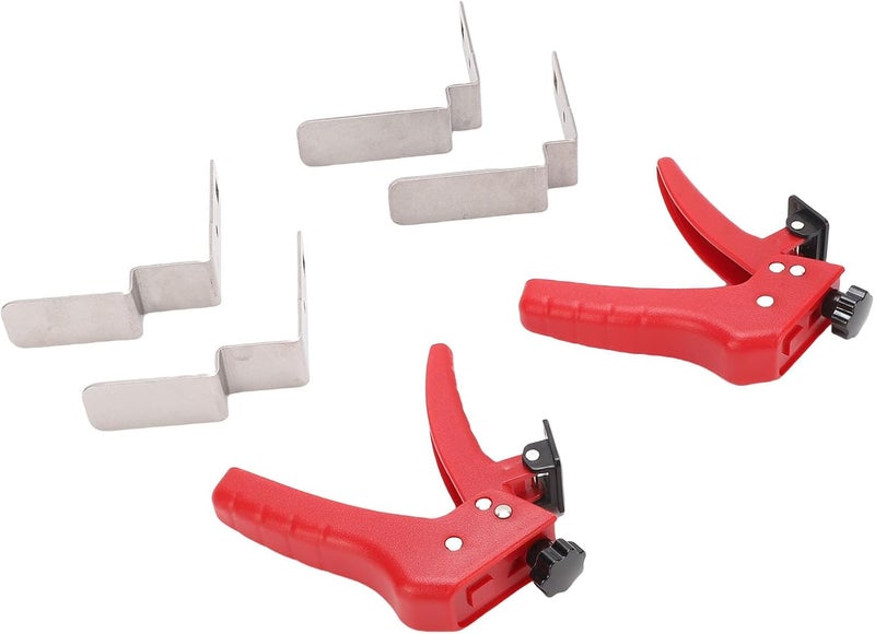 Yunseity Adjustable Stainless Steel Front Mounting Clamp, Durable Cabinet Installation Tool for Drawer Repair, 2 Sets Front Clamps for All Thicknesses - Image 3