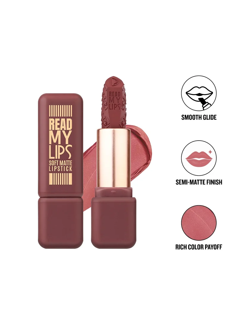 Character Character Read My Lips Soft Matte Lipstick - Rich Pigment, Vitamin E & Jojoba Oil