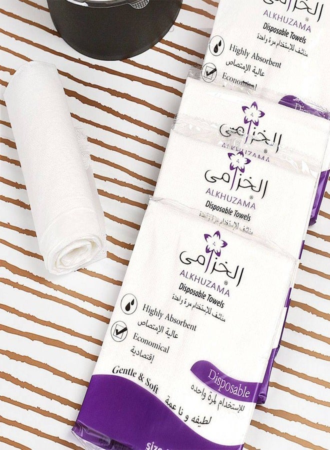 alkhuzama Disposable Towels 160 x 80 cm Highly Absorbent Gentle and Soft 5 Pieces - Image 3