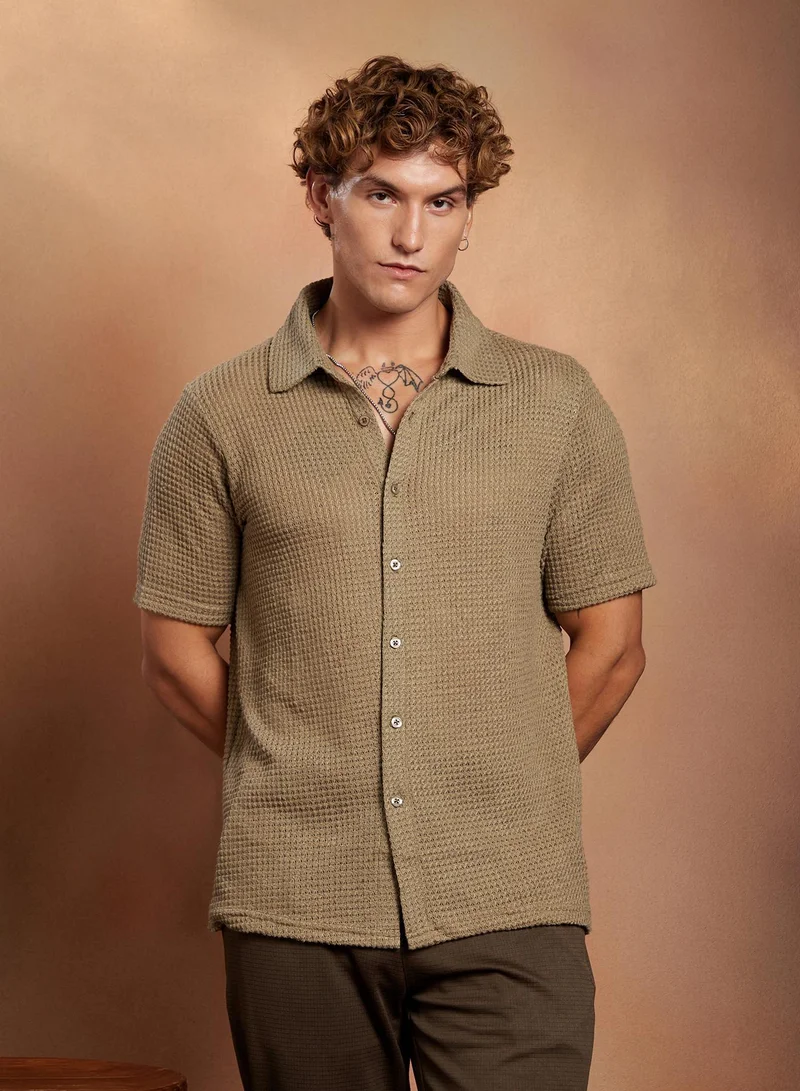 كامبوس سوترا قميص كامبس سوترا رجالي بيج مقاس كبير كاجوال