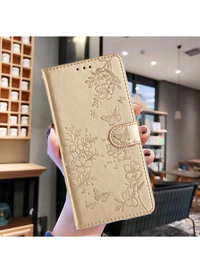 S-TOP Case For Honor 50 Lite Butterflies And Flowers Leather Phone Case - Image 2