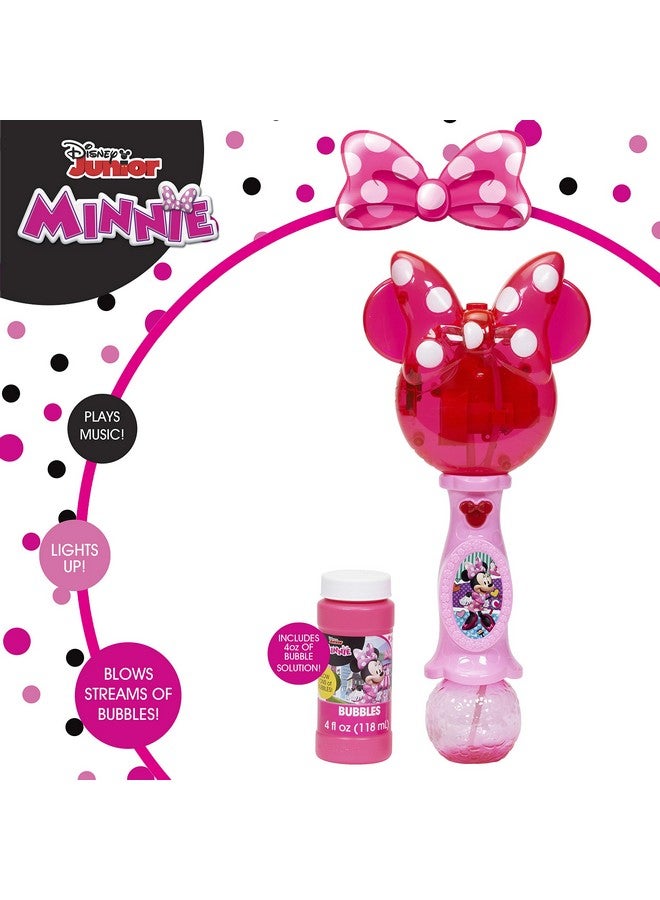 Little Kids Little Kids Disney Minnie Mouse Light and Sound Musical Bubble Wand, Includes Bubble Solution, Plastic, Multi (2051) - Image 1