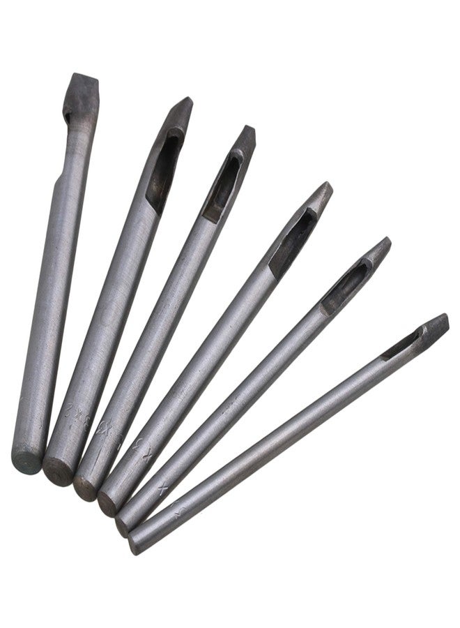 CNBTR 10cm Length Rectangle Pattern Leather Craft Hollow Hole Punch Cutting Tool Steel Pack of 6 - Image 3