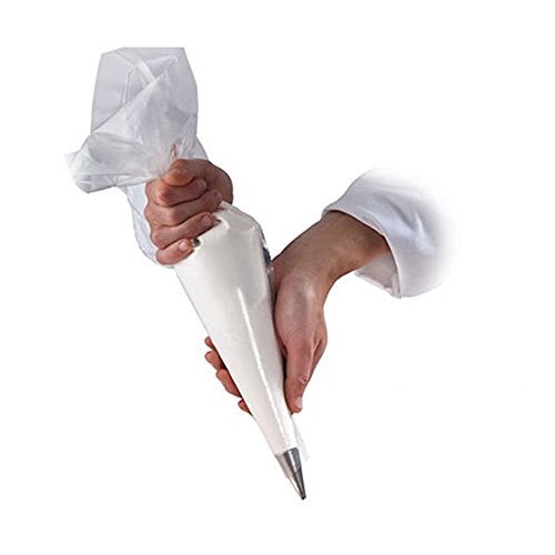 YYaaloa Piping Pastry Bag Pack of 100 Plastic Disposable Cream Pastry Bag Cake Icing Sugarcraft Cupcake Piping Decorating Tool For Baking Supplies (Small 25.5CMx26CMx15.5CM) - Image 3