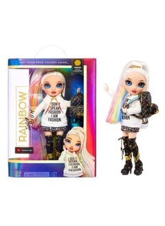 RAINBOW HIGH Jr High Series 2 Amaya Raine 9" Rainbow Posable Fashion Doll With Designer Accessories And Open/Close Backpack. Great Toy Gift For Kids Ages 6 12 Years Old & Collectors  - Image 2