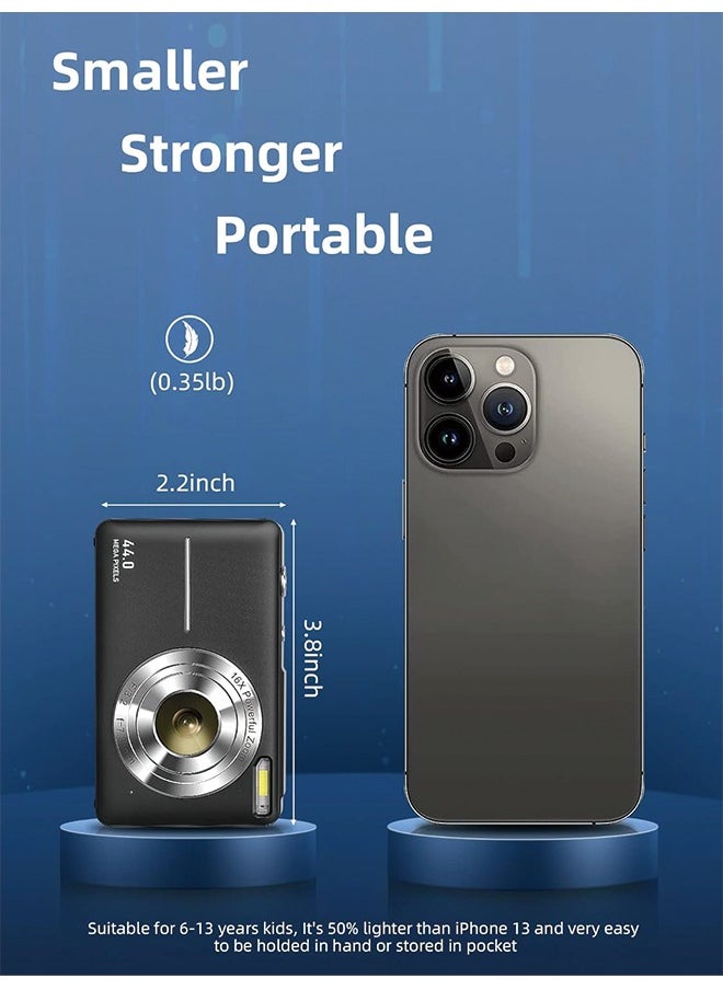 Generic - Digital Camera, FHD 1080P Camera, Digital Point and Shoot Camera with 16X Zoom Anti Shake, Compact Small Camera for Boys Girls Kids - Image 1