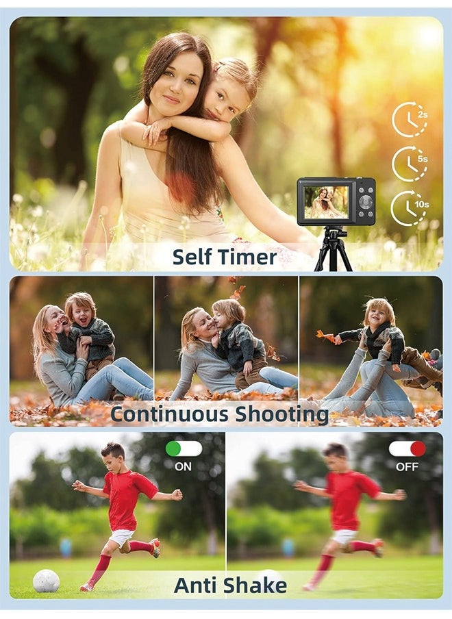 Generic - Digital Camera, FHD 1080P Camera, Digital Point and Shoot Camera with 16X Zoom Anti Shake, Compact Small Camera for Boys Girls Kids - Image 1
