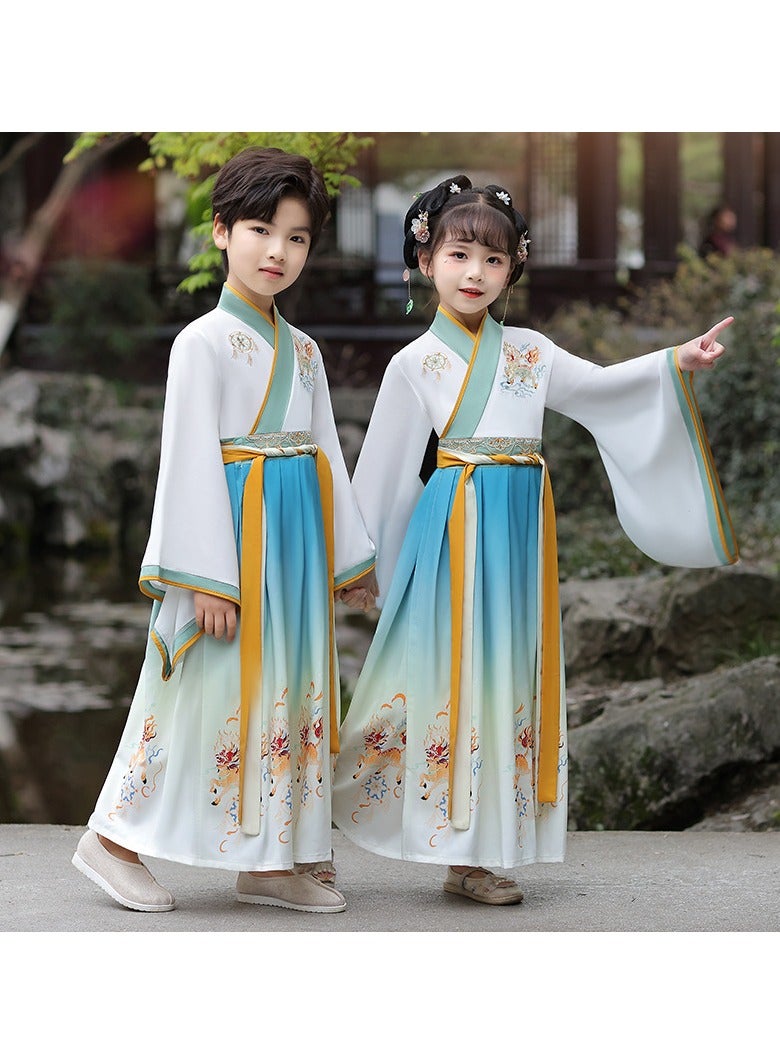 general Traditional Girl's Ancient Hanfu Costume - Elegant Princess Performance Dress for Stage, Cosplay & Cultural Events - Image 1