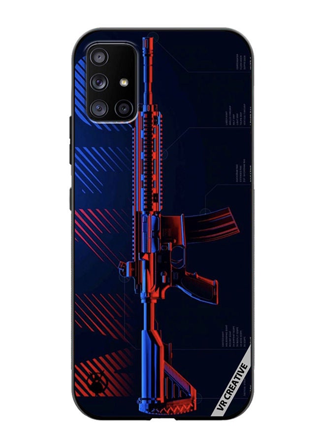 VR CREATIVE Protective Case Cover For Samsung Galaxy A71 5G Gun Design Multicolour - Image 1