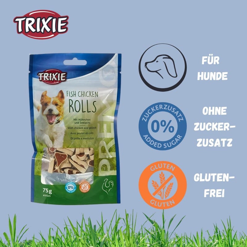 Trixie Premio Fish Chicken Rolls Dog Treats - 75G - Image 5