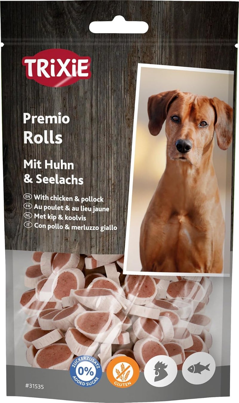 Trixie Premio Fish Chicken Rolls Dog Treats - 75G - Image 1