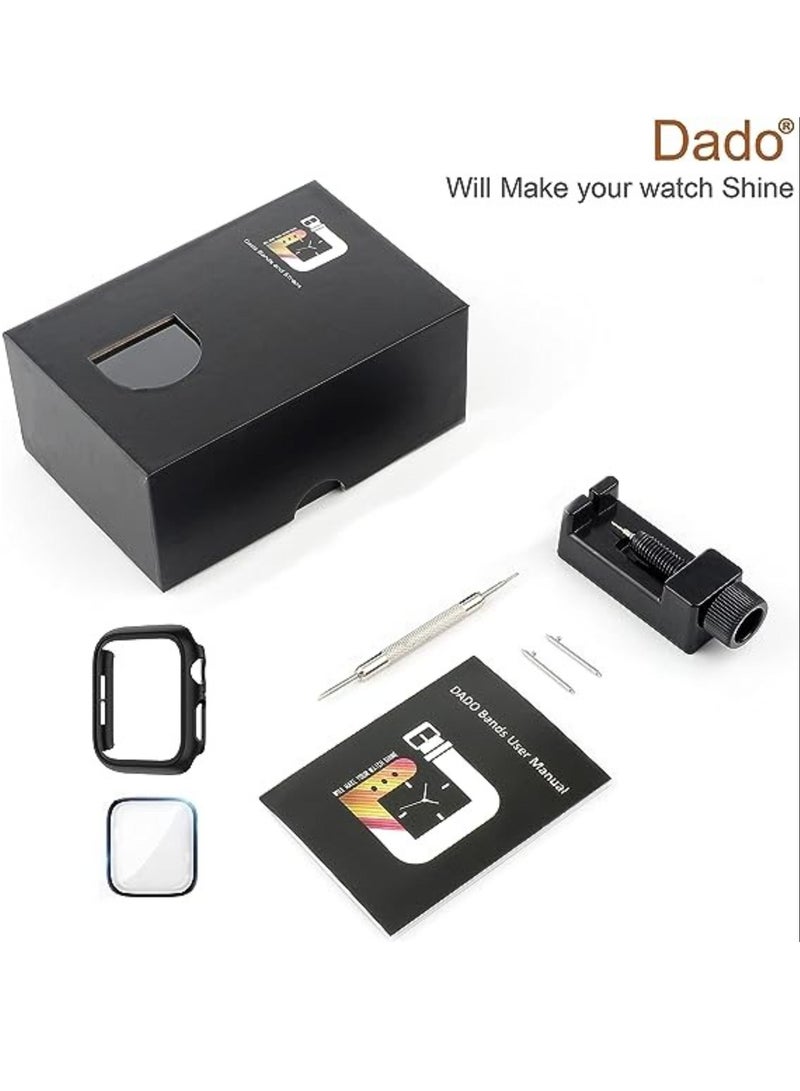 ELTRAZONE Replacement Band Compatible with Apple Watch 41mm Stainless Steel Solid Strap Metal Bracelet for Apple Watch Series 7/ - Image 4