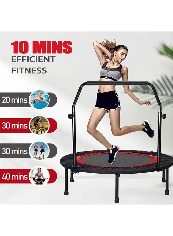 تودي جي هو ترامبولين ، ترامبولين قابل للطي صغير المحمول ، في المنزل ، ترامبولين ممارسة اللياقة البدنية للأطفال / الكبار ، أقصى حمولة 300 كجم - Image 2