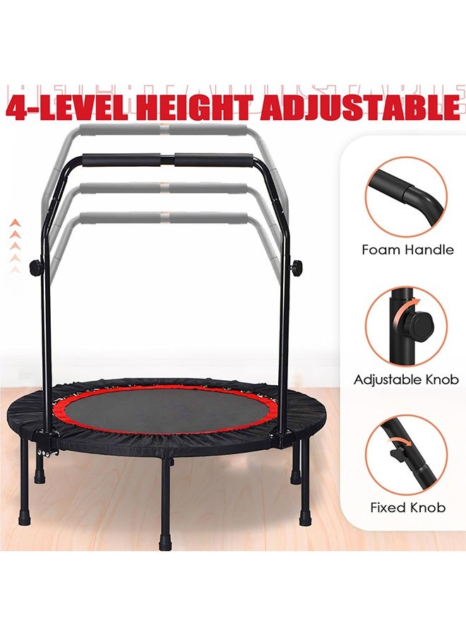 تودي جي هو ترامبولين ، ترامبولين قابل للطي صغير المحمول ، في المنزل ، ترامبولين ممارسة اللياقة البدنية للأطفال / الكبار ، أقصى حمولة 300 كجم - Image 3