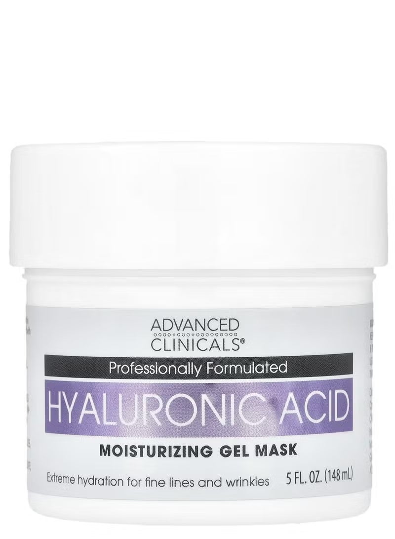 أدفانسد كلينيكال قناع جل مرطب للتجميل بحمض الهيالورونيك من أدفانسد كلينيكالز، 5 أونصة سائلة (148 مل)