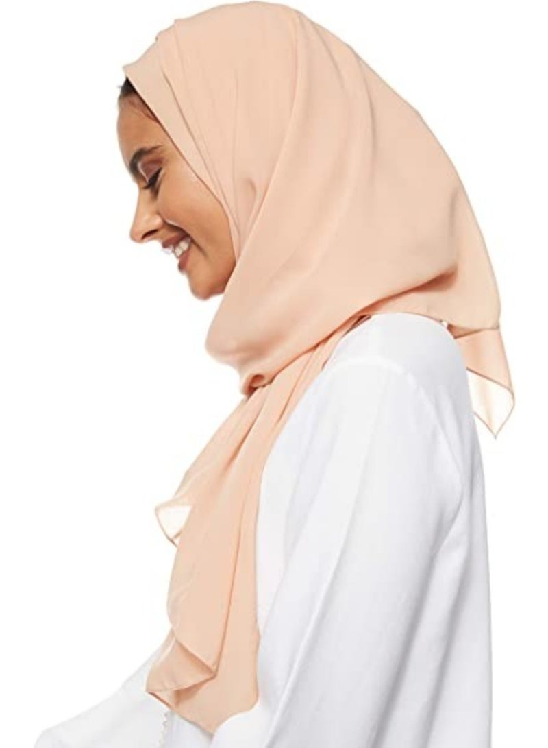 إلترازون "Wrap Yourself in Elegance: Fashionable Solid Color Bubble Chiffon Scarf for Women - Soft Hijab Long Scarf Wrap Scarves" - Image 3