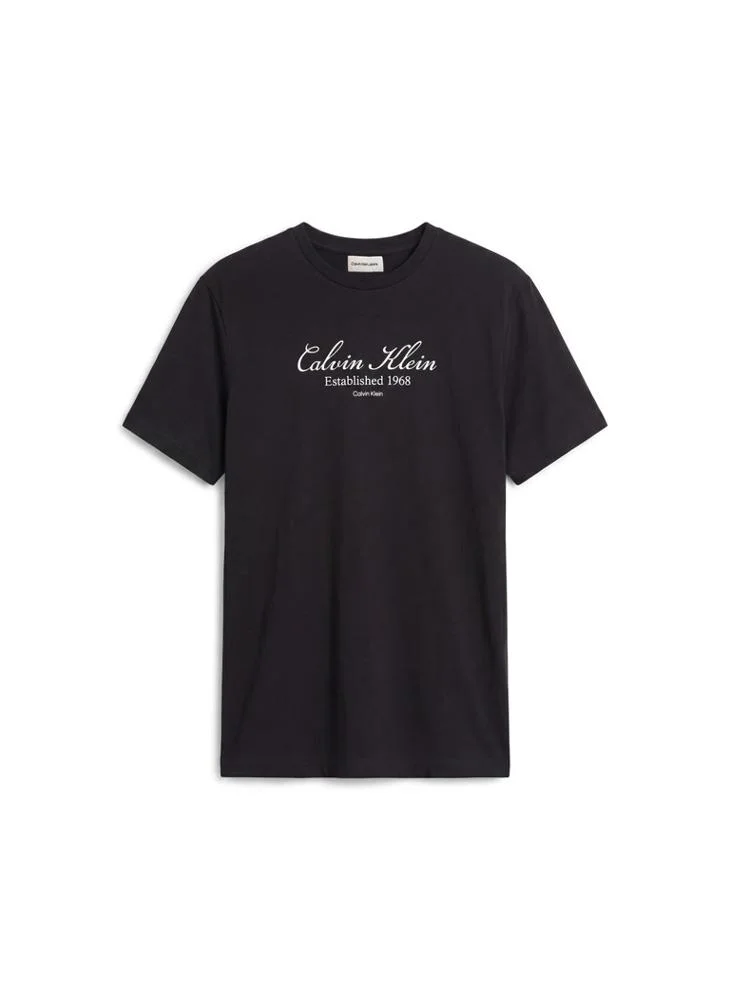 Calvin Klein Jeans  Script Logo Graphic T-Shirt for Men | Best Price UAE