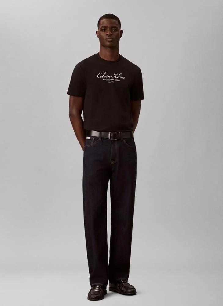 Calvin Klein Jeans  Script Logo Graphic T-Shirt for Men | Best Price UAE