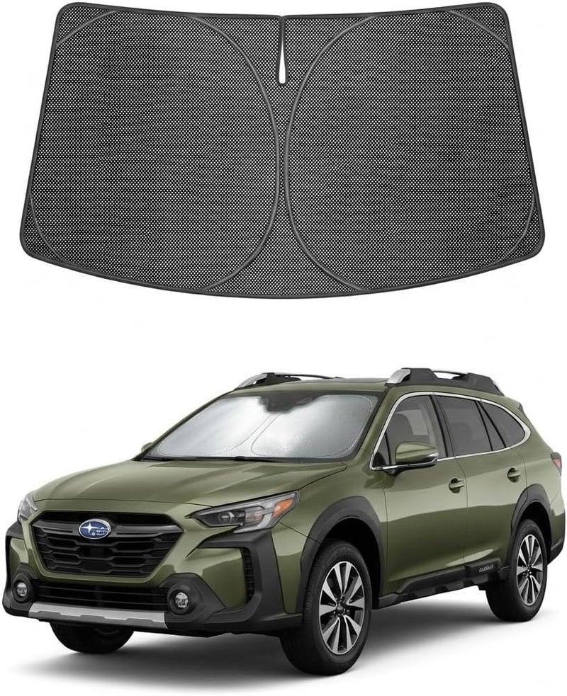 Proadsy Windshield Sun Shade Custom Fit Subaru Outback 2020-2025 Ice Crystal Black Front Window Sunshade UV and Heat Blocker Foldable Visor Keeps Car Cooler for Summer Parking and Daily Use - Image 1