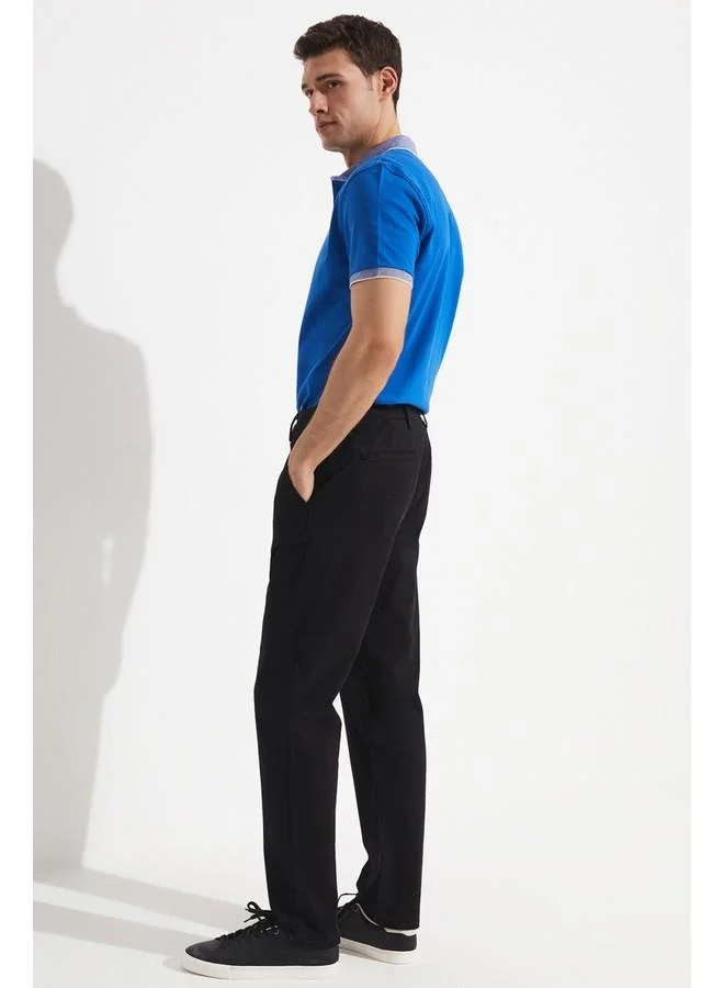 JUNE June Exclusive Men Regular Fit Side Pocket Chino Trouser Black