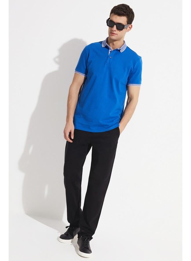 جون بنطلون تشينو رجالي أسود بجيوب جانبية بقصة عادية - حصري يونيو - Image 3