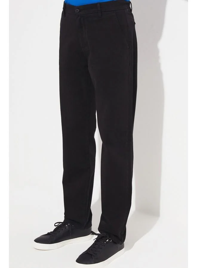 JUNE June Exclusive Men Regular Fit Side Pocket Chino Trouser Black